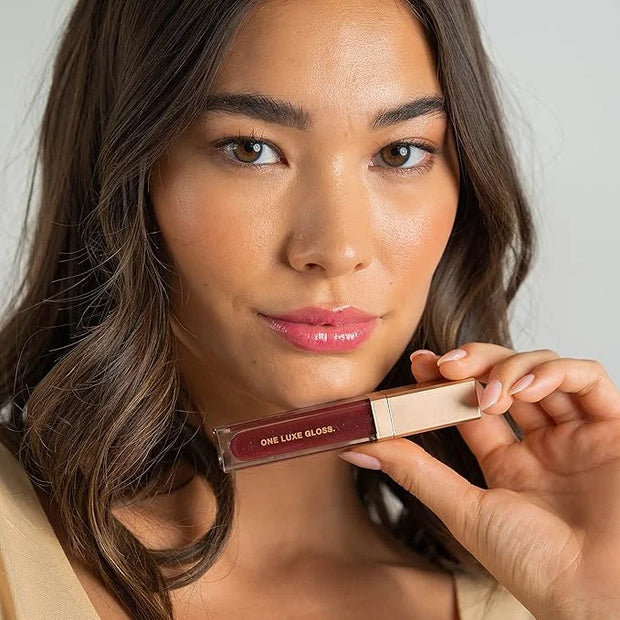 Sara Happ Wild Berry Slip Luxe Gloss with Subtle Shimmer - High-Impact Shine & Long-Lasting Wear, Nourish, Hydrate, and He...