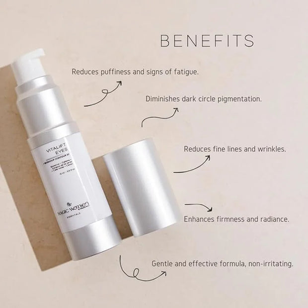 Vitalift Eyes – Lightweight Eye Cream with Bio-Retinol, Botanical Extracts & Caffeine Blend – For Under Eye Hydration & Br...