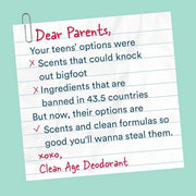 Aluminum Free Deodorant & Body Spray for Whole Body - Citrus 4oz - Clean Deodorant and Body Spray for Teen Boys and Girls ...