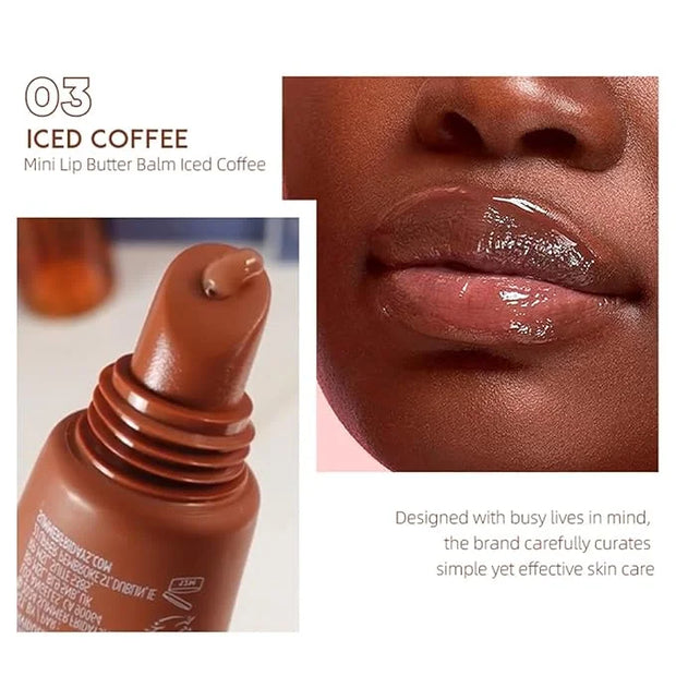 Mini Lip Butter Lip Gloss set, Smooth, Hydrating, Non-Sticky Lip Gloss for Soft and Supple Lips, Perfect for Travel & Gift...