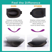 Bucky Ultralight Collection, Contoured Travel and Sleep Eye Mask, Mimosas, One Size - Product Image