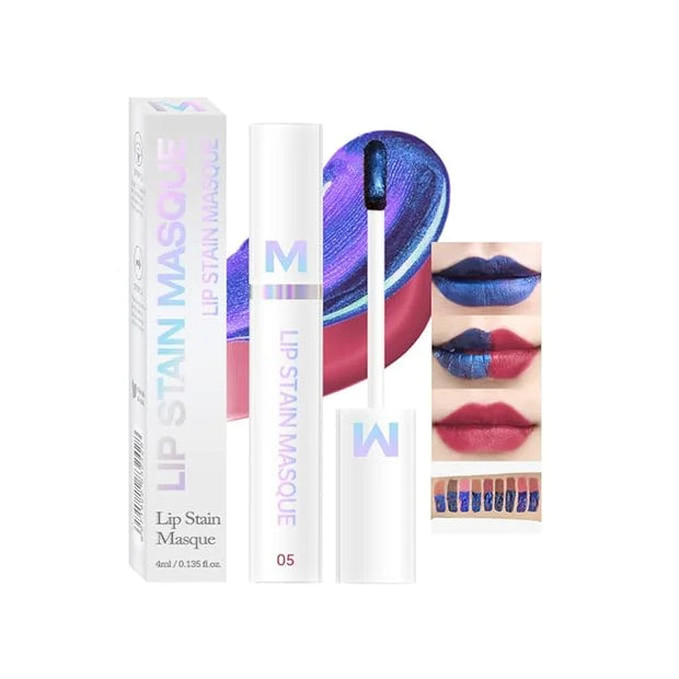 Matte Lip Gloss Peel Off Masque - Peel Off Lip Stain Tattoo, Mauve Peel Off Lip Tint，Long Lasting Waterproof Transfer-proo...