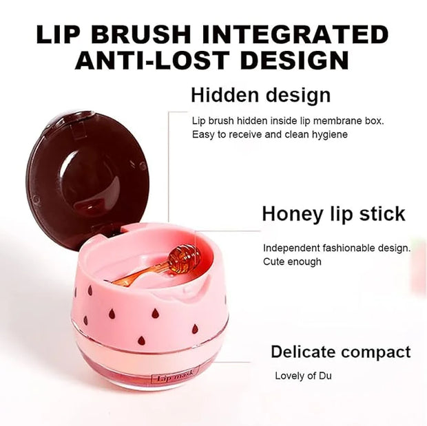 Watermelon Lip Balm, Honey Strawberry Apple (Watermelon）