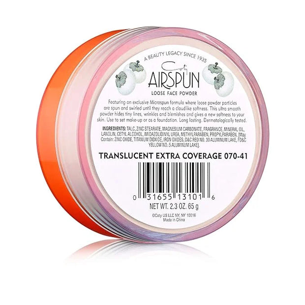 Coty Airspun Loose Face Powder, Translucent, Pack of 2 - Product Image