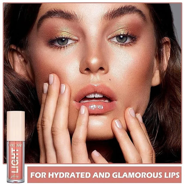 MAEPEOR Moisturizing Lipgloss Set 6PCS Smooth Hydrating Lip Gloss Neutral Nude Nourishing Glossy Lipgloss for Women and Gi...