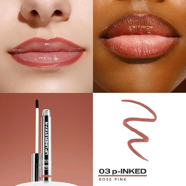 Sacheu Lip Liner Stay-N Peel Off Lip Stain — Long Lasting Matte Lip Tattoo Transfer Proof Lipstain Infused with Hyaluronic...
