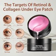 30 Pairs Retinol Collagen Under Eye Patches for Dark Circles Puffiness Wrinkles and Bags, Skin Treatment Pads for Women Gi...
