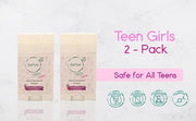 2-Pack All Natural Deodorant For Teen Girls 100% Natural Aluminum-Free Carcinogen Free Kids Deodorant For Girls Clinically...