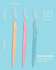 Eyebrow Razor for Women, 120 Pcs Dermaplaning Tool for Face Professional, Face Razor for Women Facial Hair Remover - Produ...