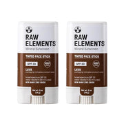 Raw Element Ultra-Moisturizing Face Tint Sunscreen, SPF 30+, Non Toxic Mineral Face Cream, Non Nano Zinc Oxide, Reef Frien...