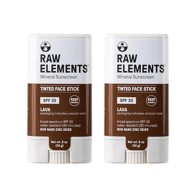 Raw Element Ultra-Moisturizing Face Tint Sunscreen, SPF 30+, Non Toxic Mineral Face Cream, Non Nano Zinc Oxide, Reef Frien...