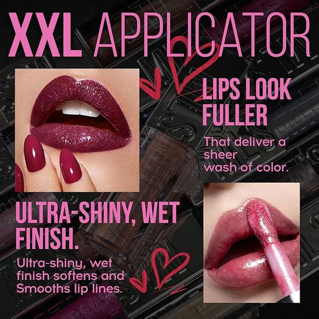 Mirror Glitter Lipstick, Sparkling Shimmer High Pigment Waterproof Long Lasting Lip Gloss, Shimmer Moisturizer Lip Gloss, ...