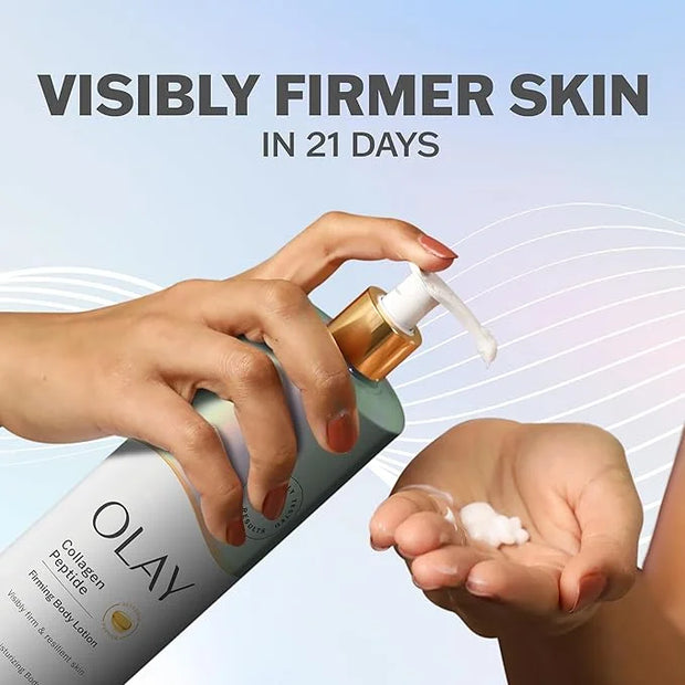 Olay Body Lotion for Women, Firming with Collagen Peptides Serum, Visibly Firmer Skin, 24hr Moisture & Hydration, Fast Abs...