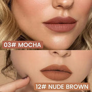 2Pcs Longwear Liquid Lip Liner Stain Marker Pen Set Long Lasting Waterproof, Mocha Nude Brown Matte Semi Permanent 24 Hour...