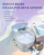 KSECRET Instant Relief Eye Gel Patches, 102g/3.45oz. 60pcs (15 full pairs) with CAFFEINE | Korean Skincare | Under Eye Coo...