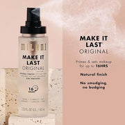 Milani Make It Last Original - Natural Finish Setting SPray - 3-in-1 Setting Spray and Primer- Prime + Correct + Set - Mak...