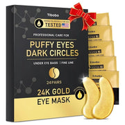 Under Eye Patches (24 Pairs) - 24K Gold Eye Masks Enriched with Abundant Collagen | Diminish Dark Circles and Puffiness | ...