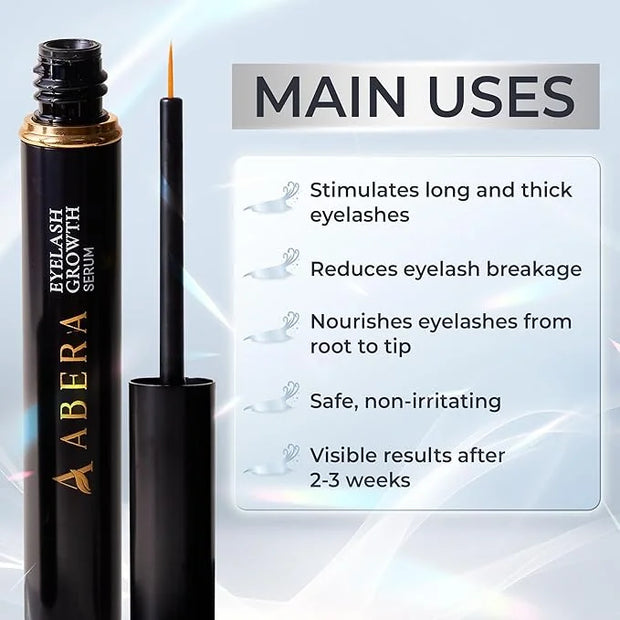 Abera Misan Eyelash Growth Serum (Upgrade Version) - Natural Lash Booster and Lash Enhancer, Regenerating and Nourishing L...