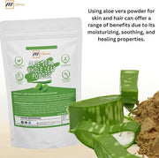 100% Natural Aloe Vera Leaf Powder Pure Aloe Barbadensis Natural Moisturizer Replenish Dry Skin Healthy Hair Care 0.50 LBS...
