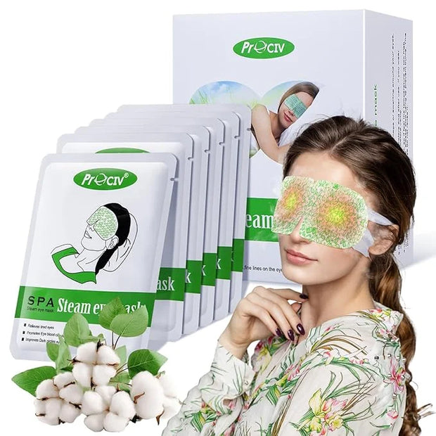 16 Packs Steam Eye Mask,Warm Eye Compress for Dry Eyes Sleep Mask,Hot Auto Heated Eye Masks Relaxing Gifts for Women Moist...