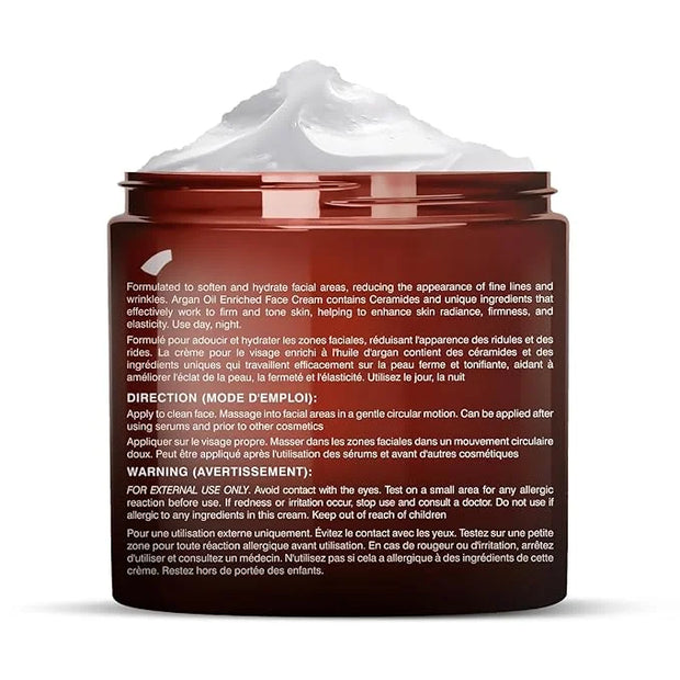 Majestic Pure Whipped Argan Oil Moisturizer Face Cream for Women & Men - With Vitamin E A, Collagen & Ceramides - Hydrates...