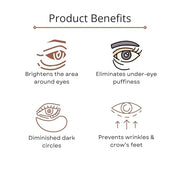 Omorfee 100% Organic Regenerative Caffeine Eye Cream, Eye Serum for Dark Circles, Puffiness, Bags Under Eye, Eye Brighteni...