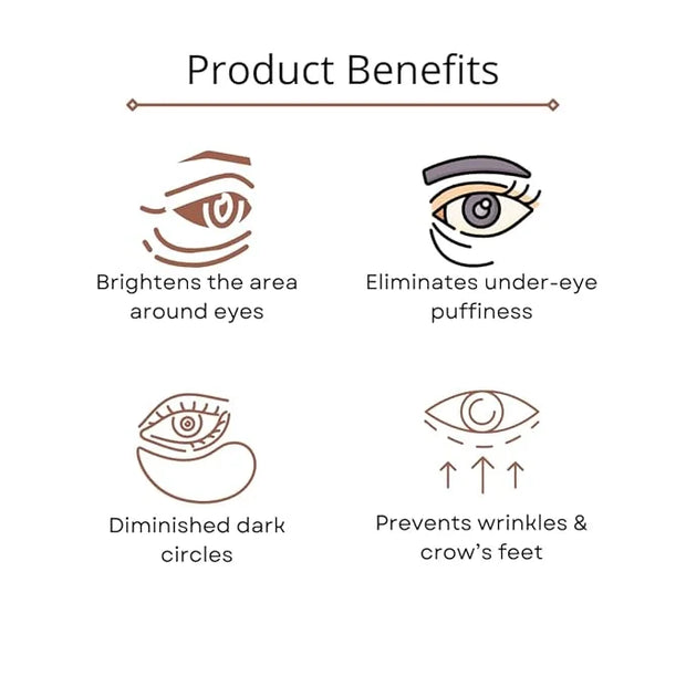 Omorfee 100% Organic Regenerative Caffeine Eye Cream, Eye Serum for Dark Circles, Puffiness, Bags Under Eye, Eye Brighteni...