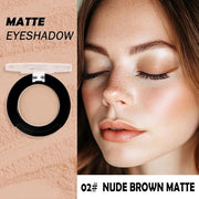 Monochrome Matte Eyeshadow Makeup Palette, Highly Pigmented Dark Brown Eyeshadow Palette, Matte Pressed Powder Eye shadow ...