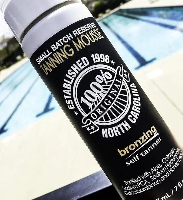 Dark Tanning Mousse w/Instant Bronzer by Famous Dave’s | Sunless Self Tanner | Organic & Natural Ingredients for Medium/Da...