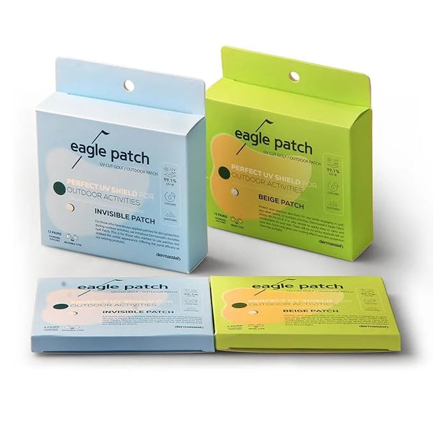 UV Protection Golf Patch (Clear, 4 PCS)- Hydrating Sunscreen Gel Facial Patches for Outdoor Activities, Skin Care Sunblock...