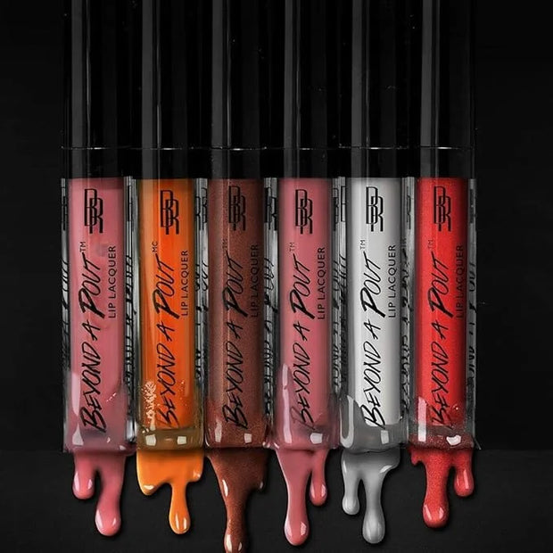 Black Radiance Beyond A Pout Lip Lacquer Lip Gloss, Hot Sauce - Product Image