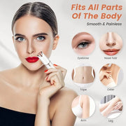 Facial Hair Removal for Women- as Seen on TV Painless Face Shaver -Painless Womens Facial Hair Remover with 2 Replacement ...