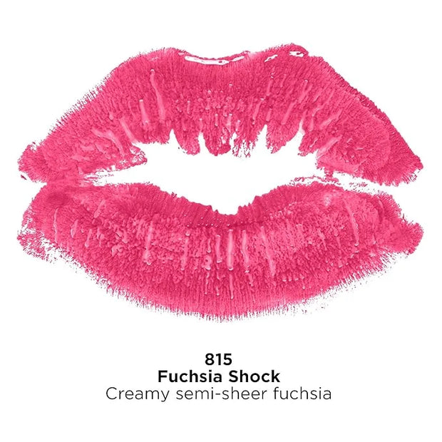 Revlon Super Lustrous Lipstick, Creamy Formula For Soft, Fuller-Looking Lips, Moisturized Feel, Fuchsia Shock (815), 0.15 ...