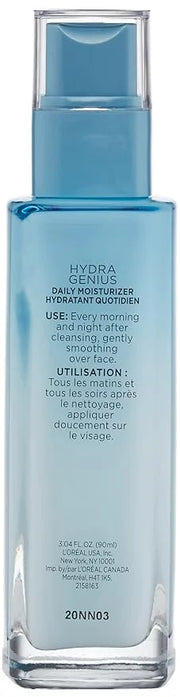 L’Oreal Paris Skincare Hydra Genius Daily Liquid Care Oil-Free Face Moisturizer for Normal to Dry Skin, Hyaluronic Acid Mo...