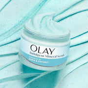 Olay Body Indulgent Mineral Scrub, Skin Exfoliating & Massaging Pearls, Nourishing Soft & Gentle Formula, Renewing BHA, Vi...