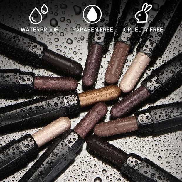 6PCS Cream Eyeshadow Stick Makeup Sets, Metallic And Matte Shimmer Eye Shadow Eye Brightener Stick Pencil Crayon, A02-Taup...