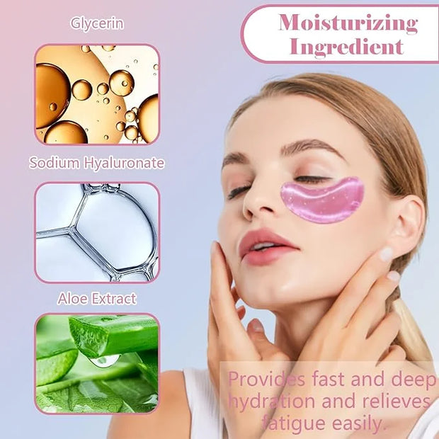 Miniling 28 Pairs Eye Masks, Reduce Wrinkles Under Eye Patches for Puffy Eyes, Dark Circles, Eye Bags, Natural Collagen Ey...