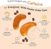 grace & stella Caffeine Under Eye Patches - Awakening Eye Patches for Puffy Eyes and Dark Circles - Under Eye Mask Patches...
