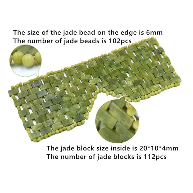 AITELEI Natural Jade Eye Mask Anti-Aging Facial Sleeping Eye Mask Hot or Cold Therapy Blindfold for Puffy Eyes, eye masks ...