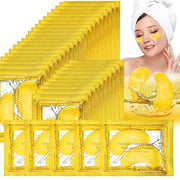 Gold Under Eye Patches - 28 Pairs Golden Glow Under Eye Patches for Dark Circles,Gold Moisturizing Eye Skin Mask for Women...
