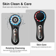Face Scrubber Exfoliator,Facial Cleansing Brushes Rechargeable IPX7 Waterproof with 5 Brush Heads,Electric Face Spin Brush...