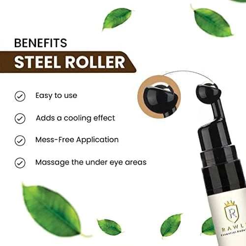 Under Eye Gel – Reduces Puffiness, Dark Circles & Eye Bags – With Hyaluronic Acid, Niacinamide & Marine Botanicals – Light...