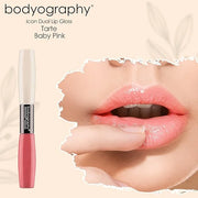 Bodyography Icon Dual Lip Gloss, Tarte, 0.3 Ounce - Product Image