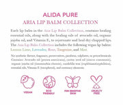 Aria Lip Balm Collection, Vegan Lip Lips,