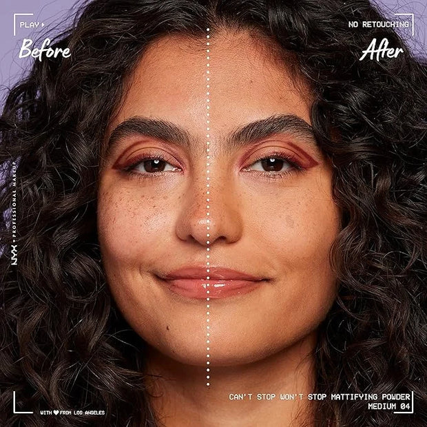 NYX PROFESSIONAL MAKEUP Can't Stop Won't Stop Mattifying Pressed Powder - Medium - Product Image