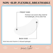 100 Pairs Under Eye Gel Pads Lash Extensions - Lash Supplies for Eyelash Extension Supplies - Hydrogel Under Eye Patches f...