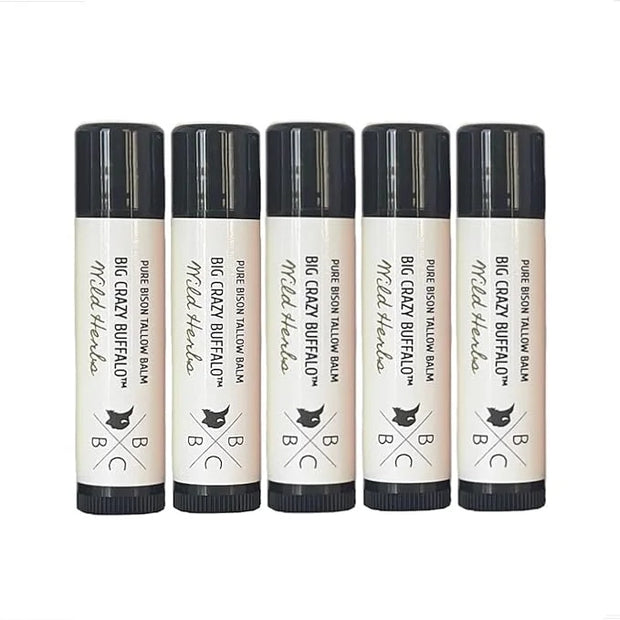 Pure Bison Tallow Lip Balm, Wild Forming