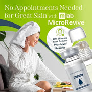Microrevive Titanium Micro Infusion Facial System - Home Microneedling Kit with Collagen-Stimulating Derma Stamp & Premium...