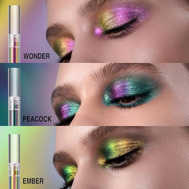Jolilab Metallic Liquid Chameleon Eyeshadow, Multi-Dimensional Eye Looks, Long-lasting Holographic Glitter Multichrome Eye...