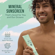 Sand Cloud Broad Spectrum Mineral Sunscreen for Body SPF 30, 5 Oz - Fragrance-Free Body Mineral Sunscreen that Hydrates, N...